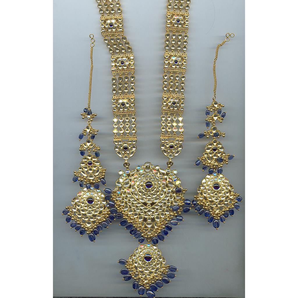 GOLD HALF SET LONG KUNDAN EXCLUSIVE