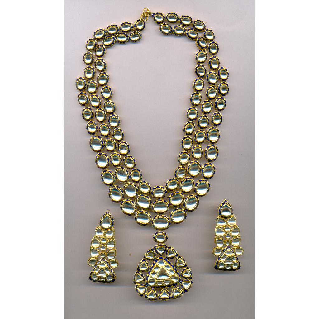 GOLD HALF SET LONG KUNDAN EXCLUSIVE
