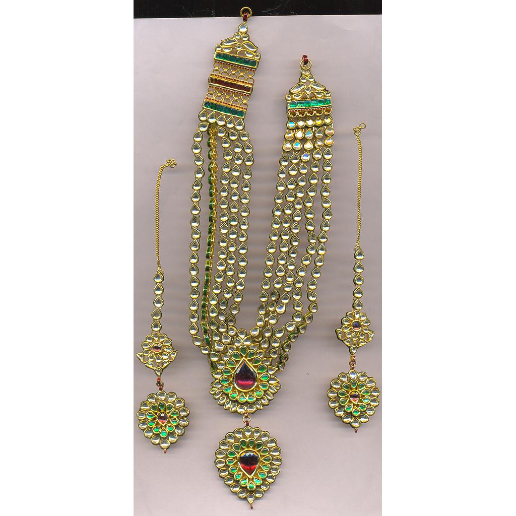 GOLD SET LONG KUNDAN