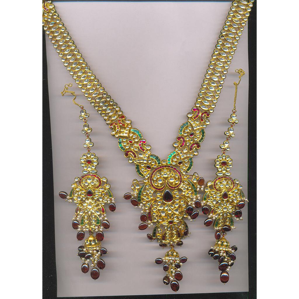 GOLD SET LONG KUNDAN