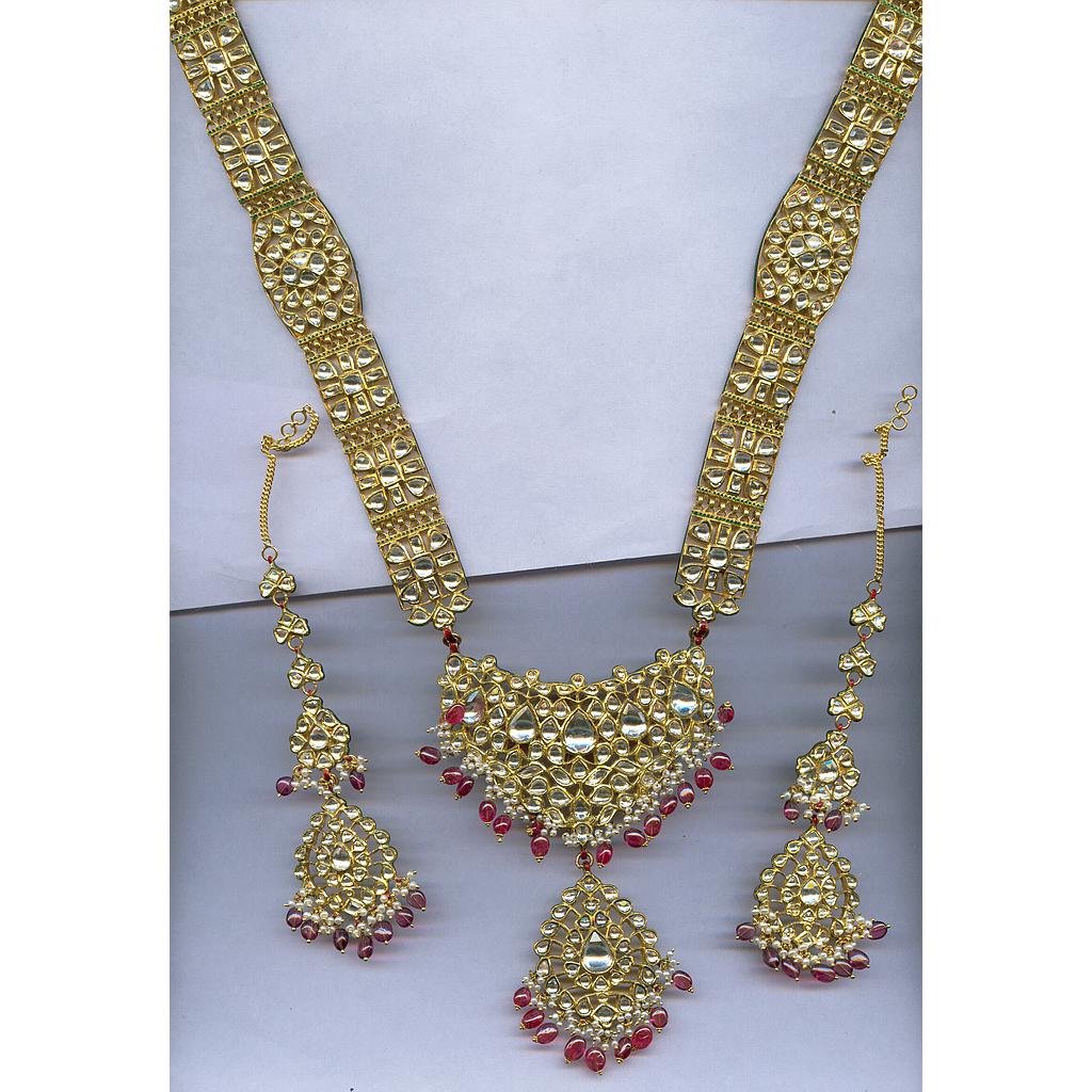 GOLD HALF SET LONG KUNDAN GENERAL
