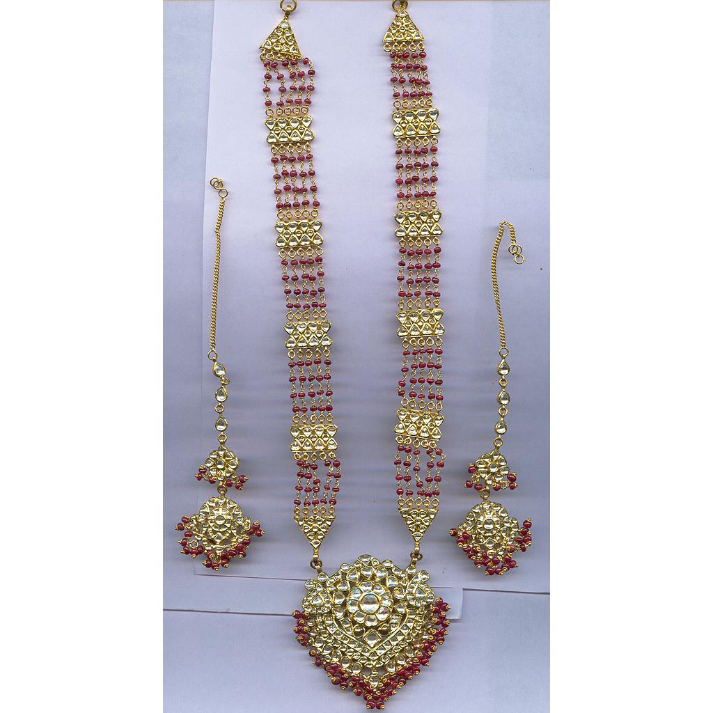 GOLD HALF SET LONG KUNDAN GENERAL