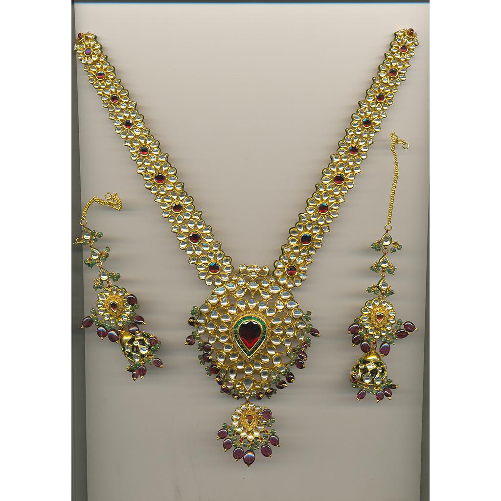 GOLD HALF SET LONG KUNDAN GENERAL