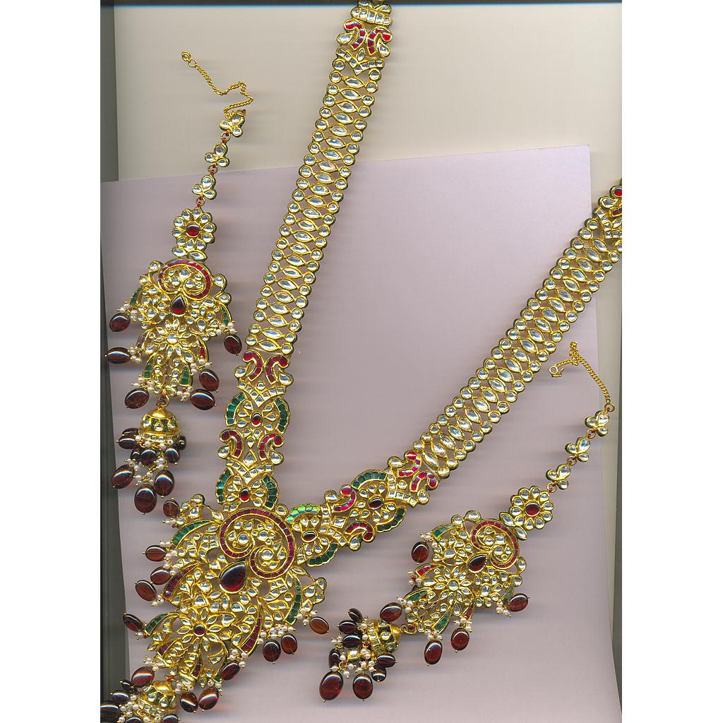 GOLD HALF SET LONG KUNDAN GENERAL