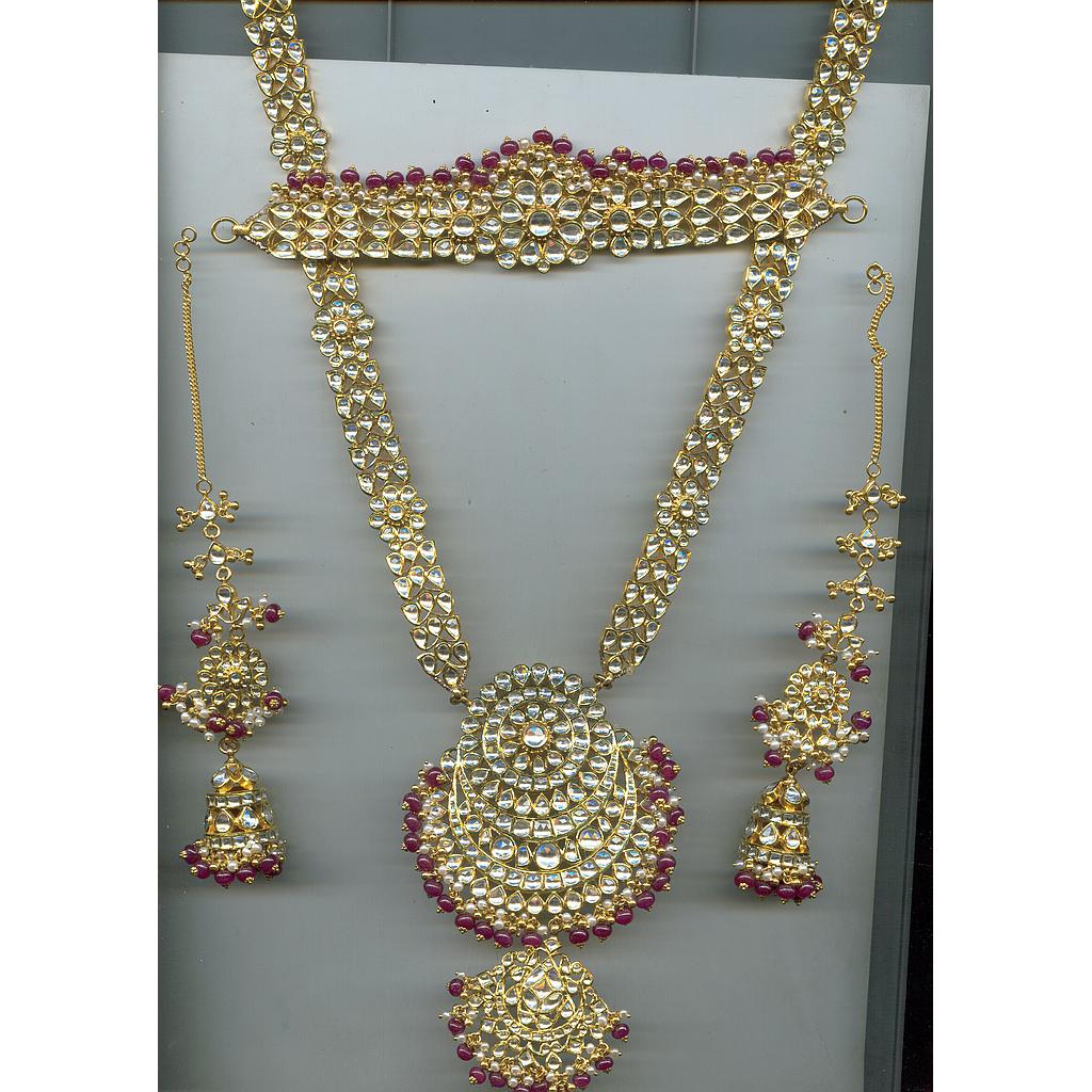 GOLD HALF SET LONG KUNDAN GENERAL