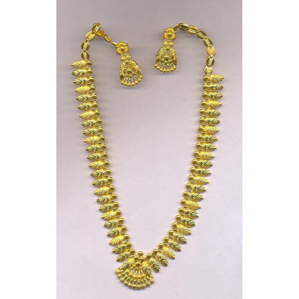 GOLD HALF SET LONG PLAIN EXCLUSIVE