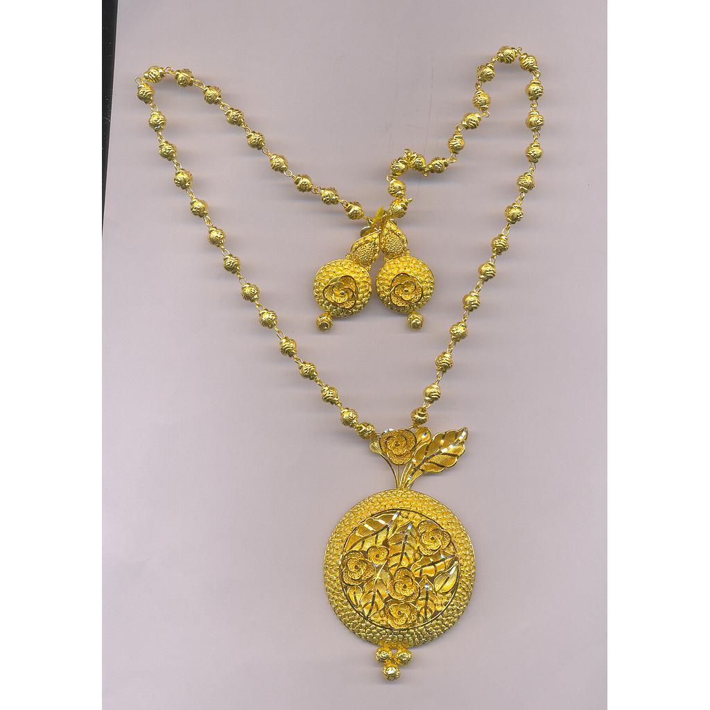GOLD HALF SET LONG PLAIN EXCLUSIVE