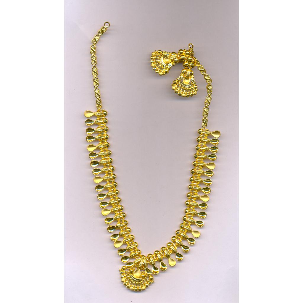 GOLD HALF SET LONG PLAIN EXCLUSIVE