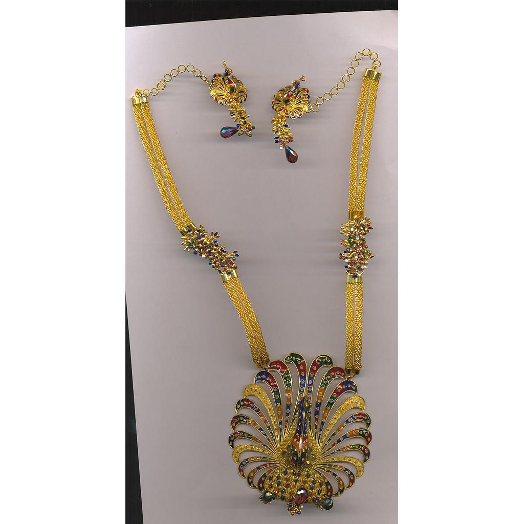 GOLD HALF SET LONG PLAIN EXCLUSIVE