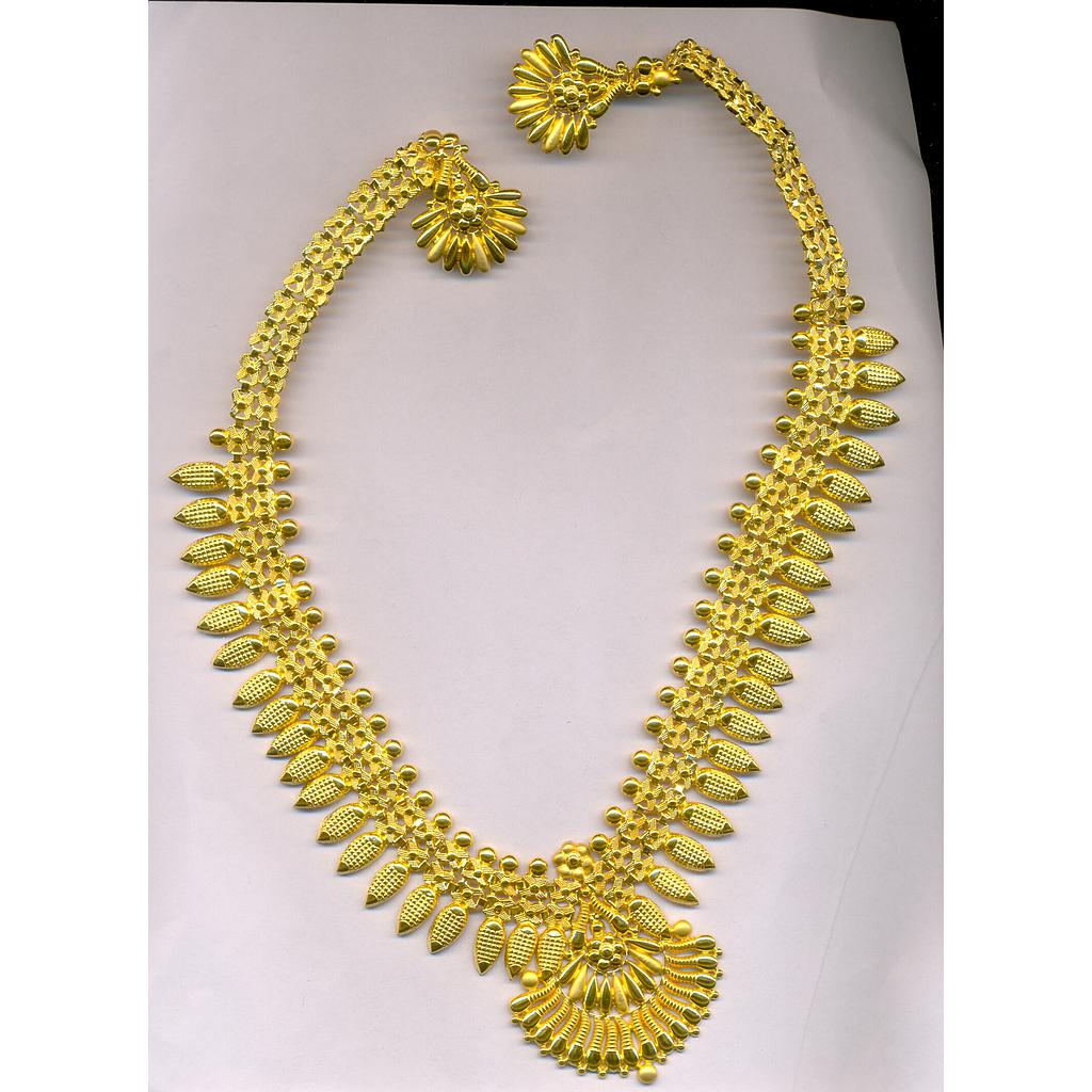 GOLD HALF SET LONG PLAIN EXCLUSIVE