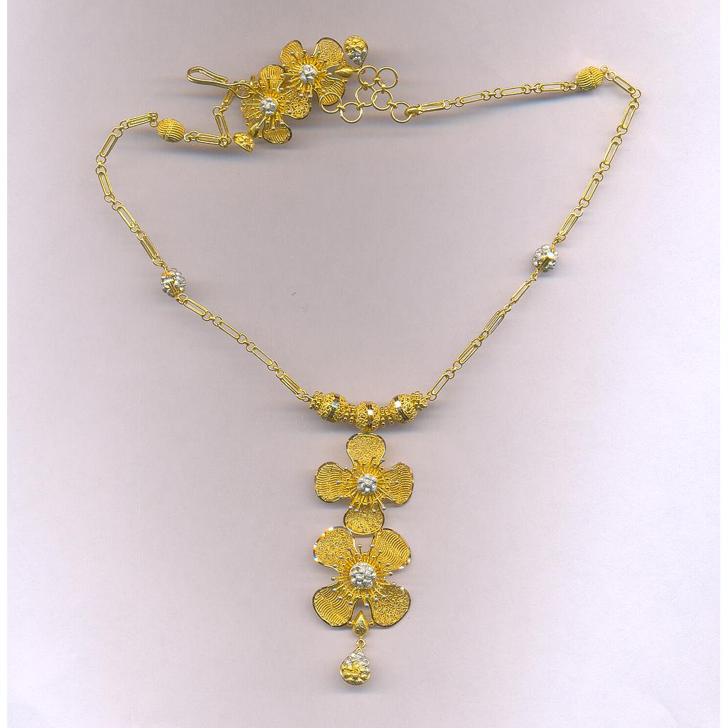GOLD HALF SET LONG PLAIN EXCLUSIVE