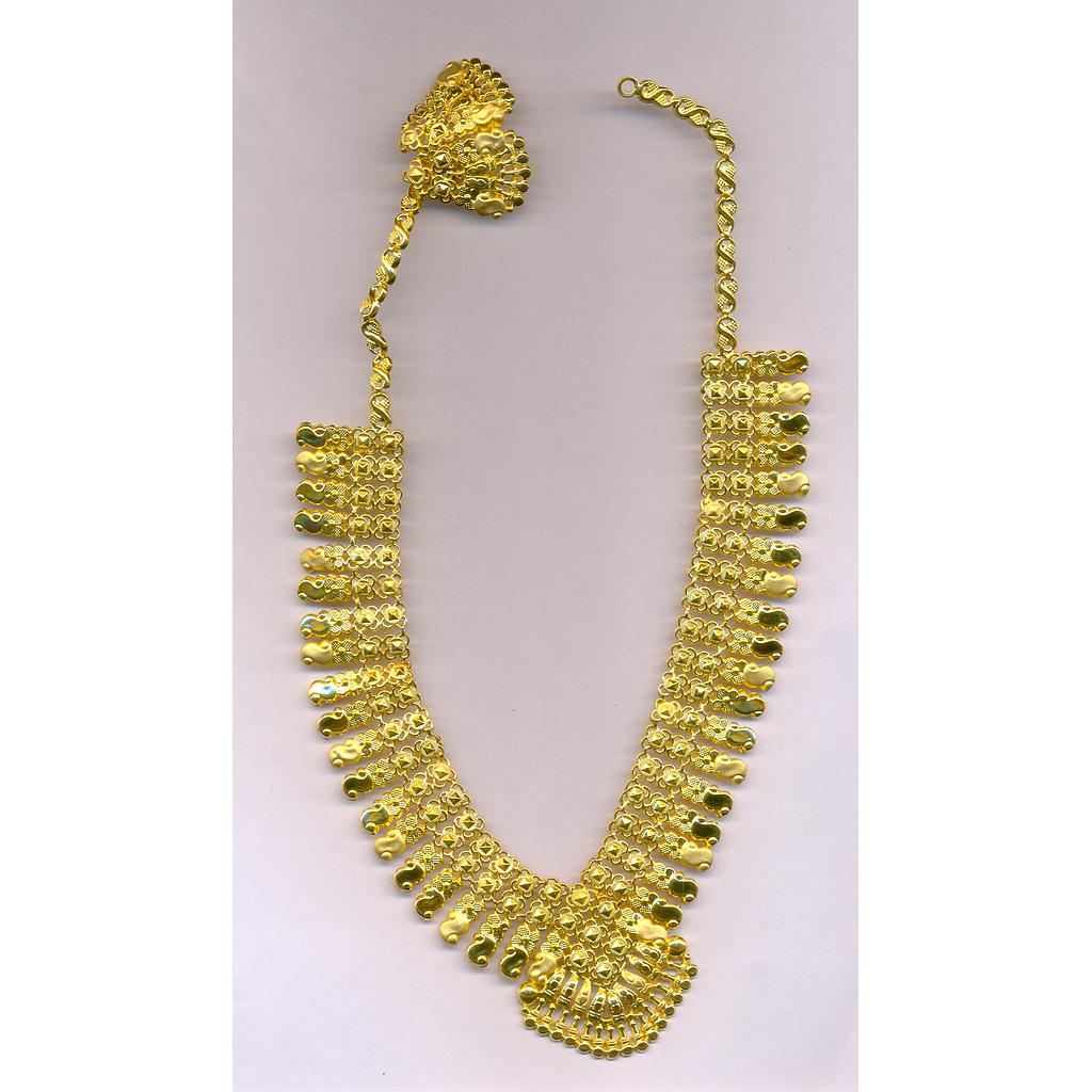 GOLD HALF SET LONG PLAIN EXCLUSIVE