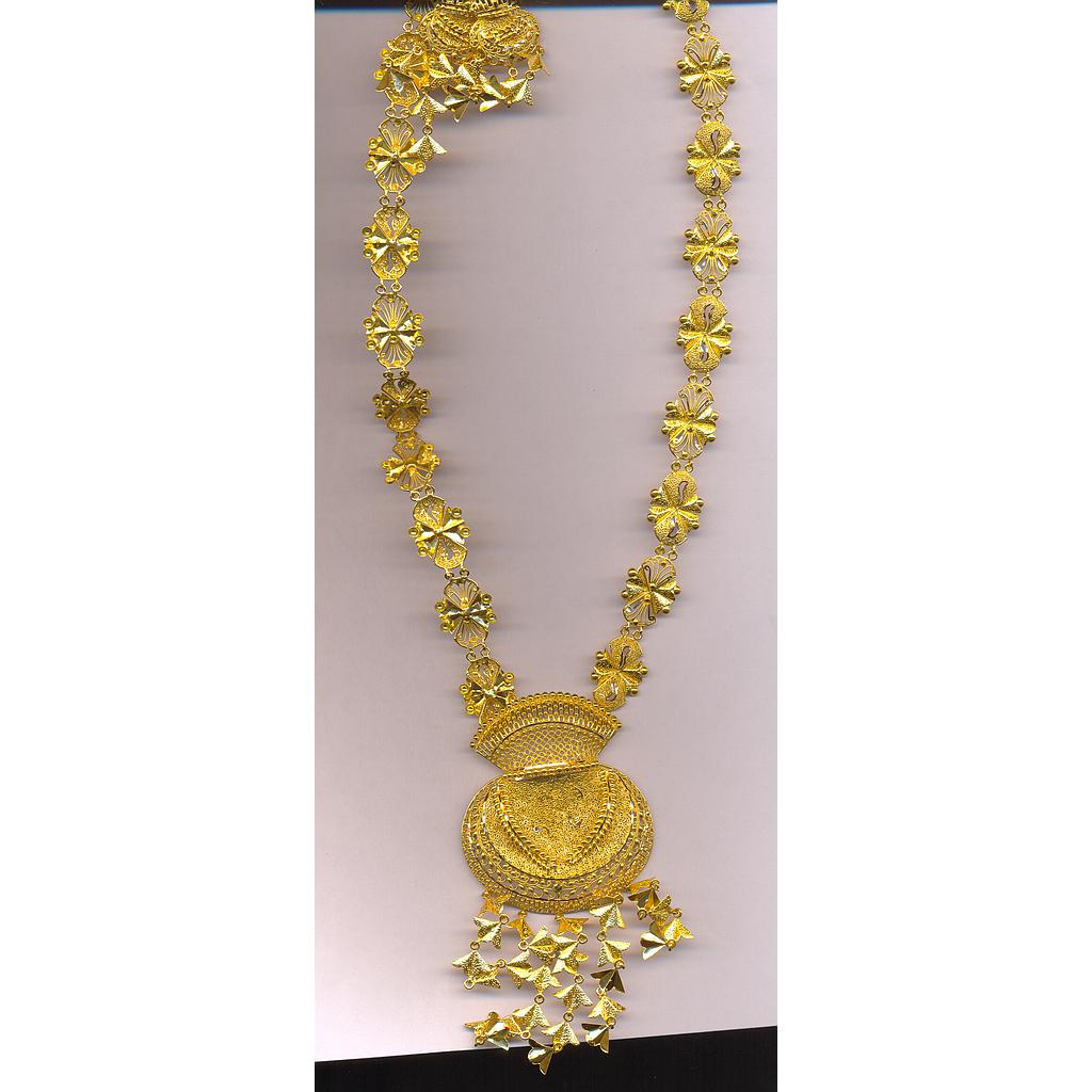 GOLD HALF SET LONG PLAIN EXCLUSIVE