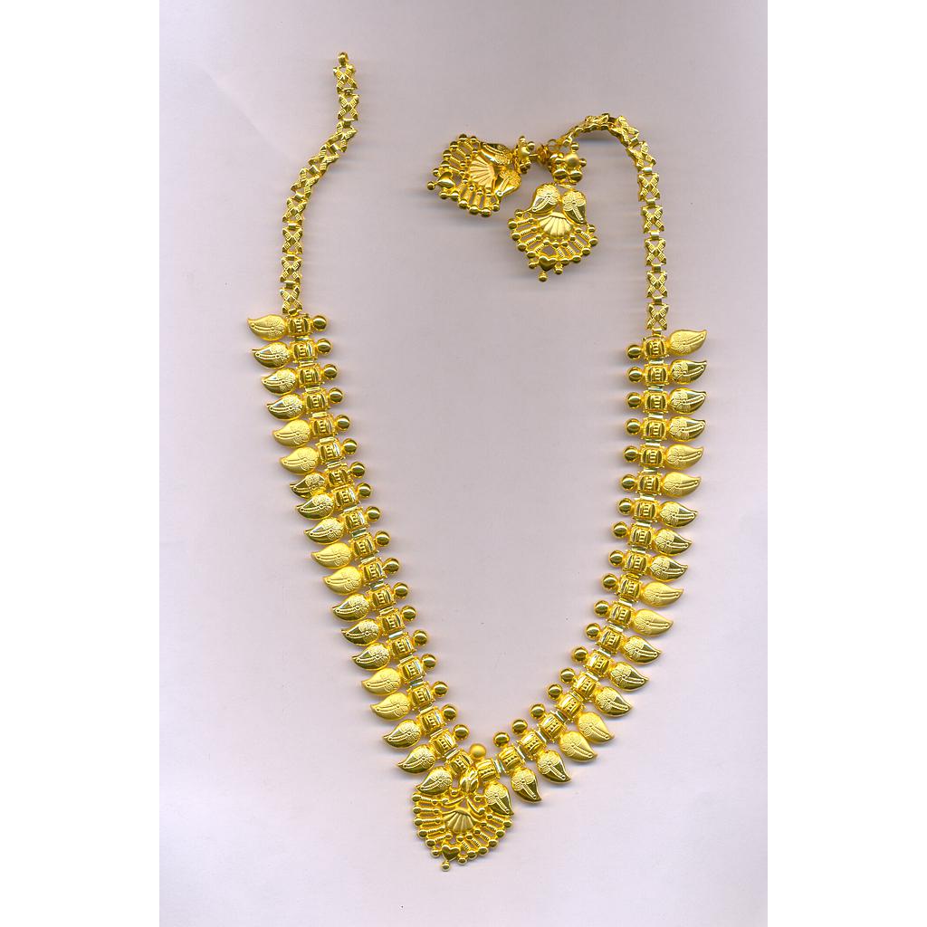 GOLD HALF SET LONG PLAIN EXCLUSIVE