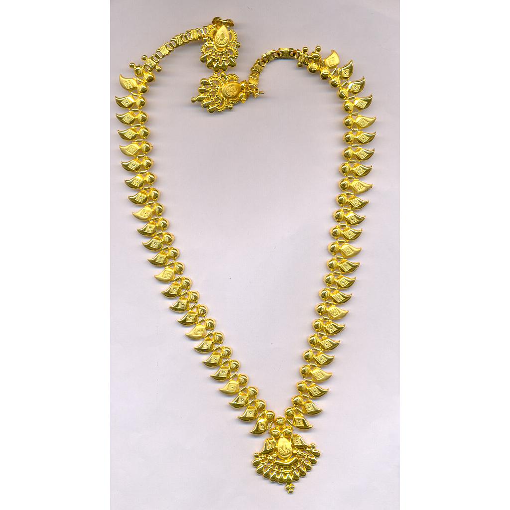 GOLD HALF SET LONG PLAIN EXCLUSIVE