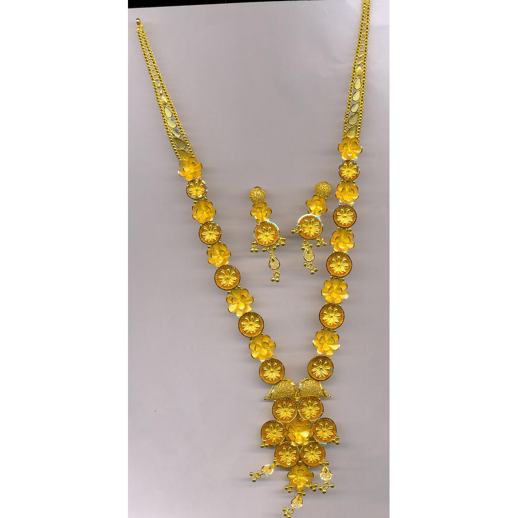 GOLD HALF SET LONG PLAIN EXCLUSIVE