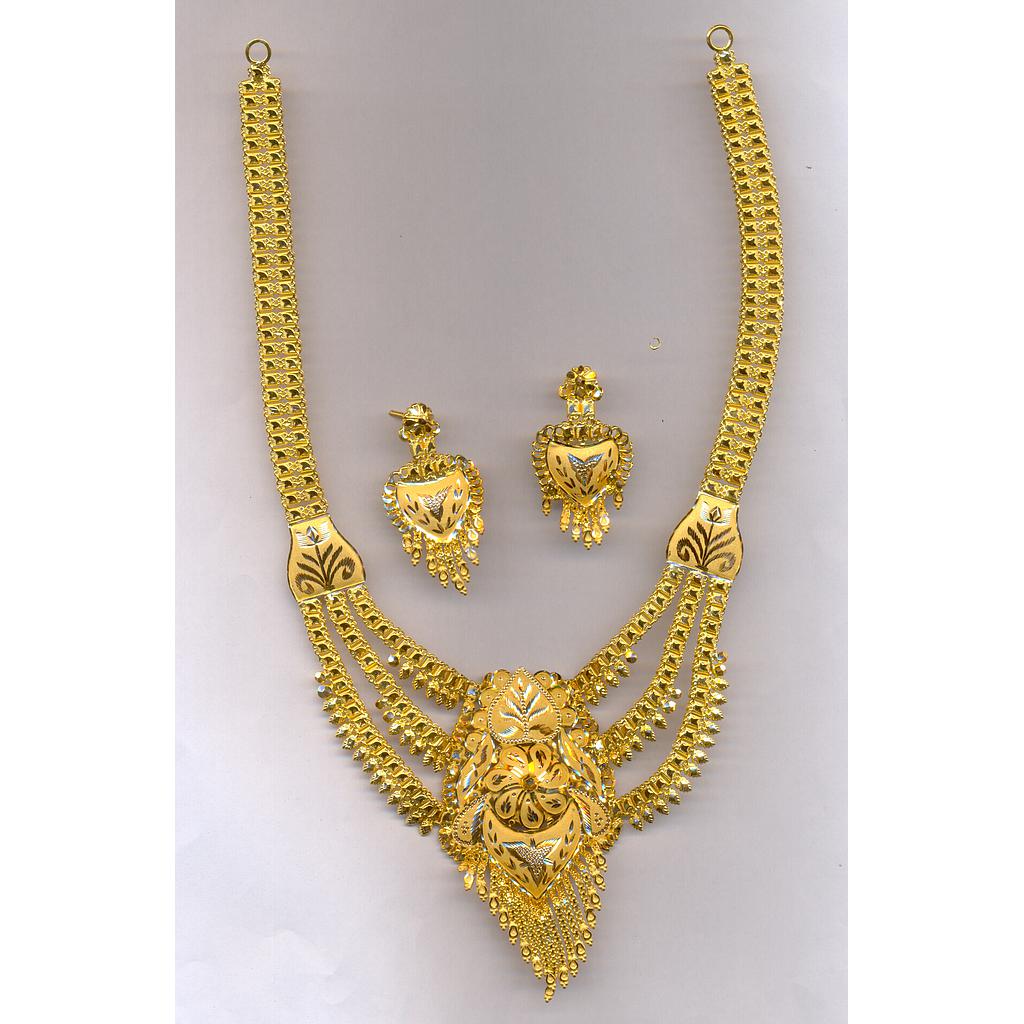 GOLD HALF SET LONG PLAIN EXCLUSIVE