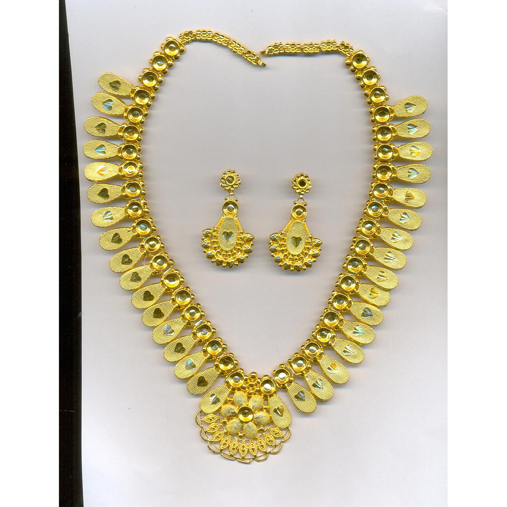 GOLD HALF SET LONG PLAIN EXCLUSIVE