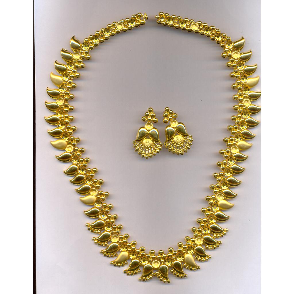 GOLD HALF SET LONG PLAIN EXCLUSIVE