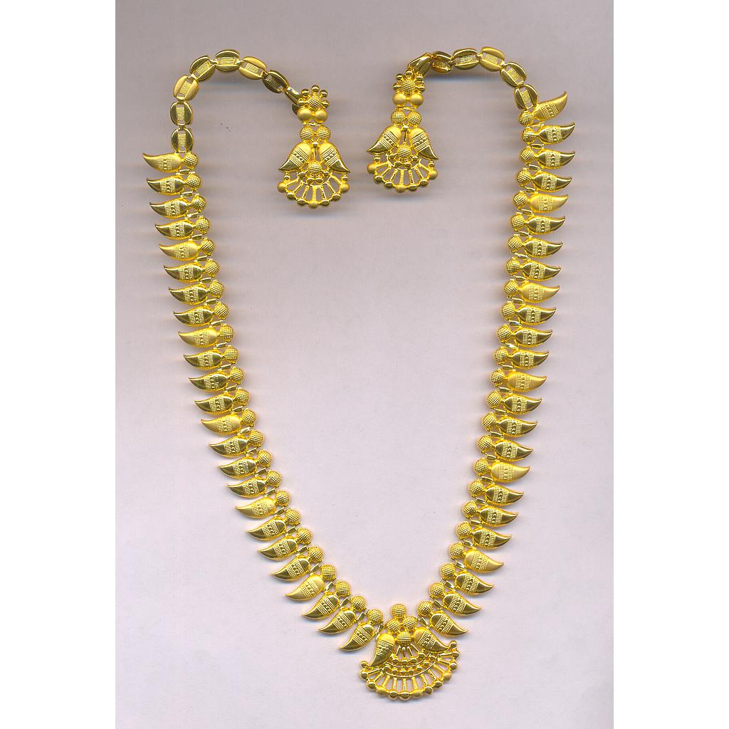 GOLD HALF SET LONG PLAIN EXCLUSIVE