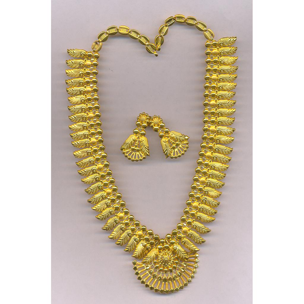 GOLD HALF SET LONG PLAIN EXCLUSIVE