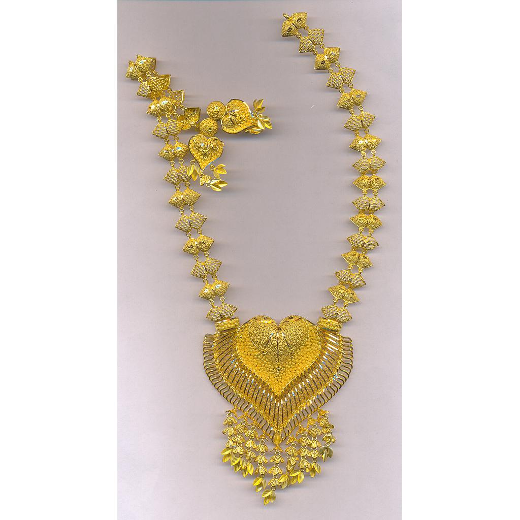 GOLD HALF SET LONG PLAIN EXCLUSIVE