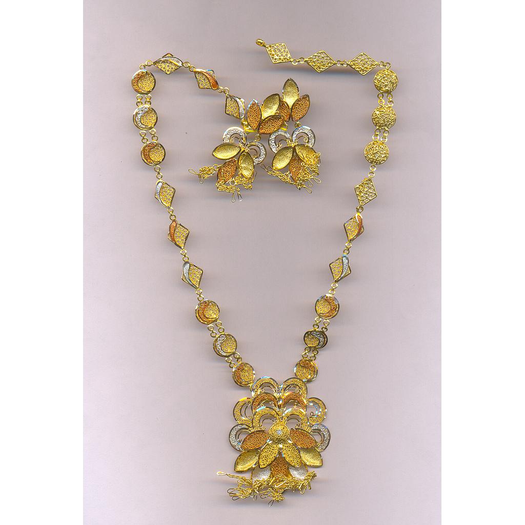 GOLD HALF SET LONG PLAIN EXCLUSIVE