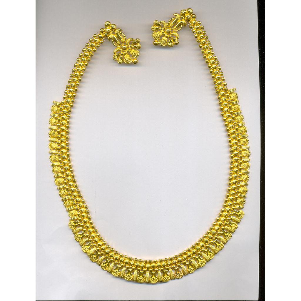 GOLD HALF SET LONG PLAIN EXCLUSIVE