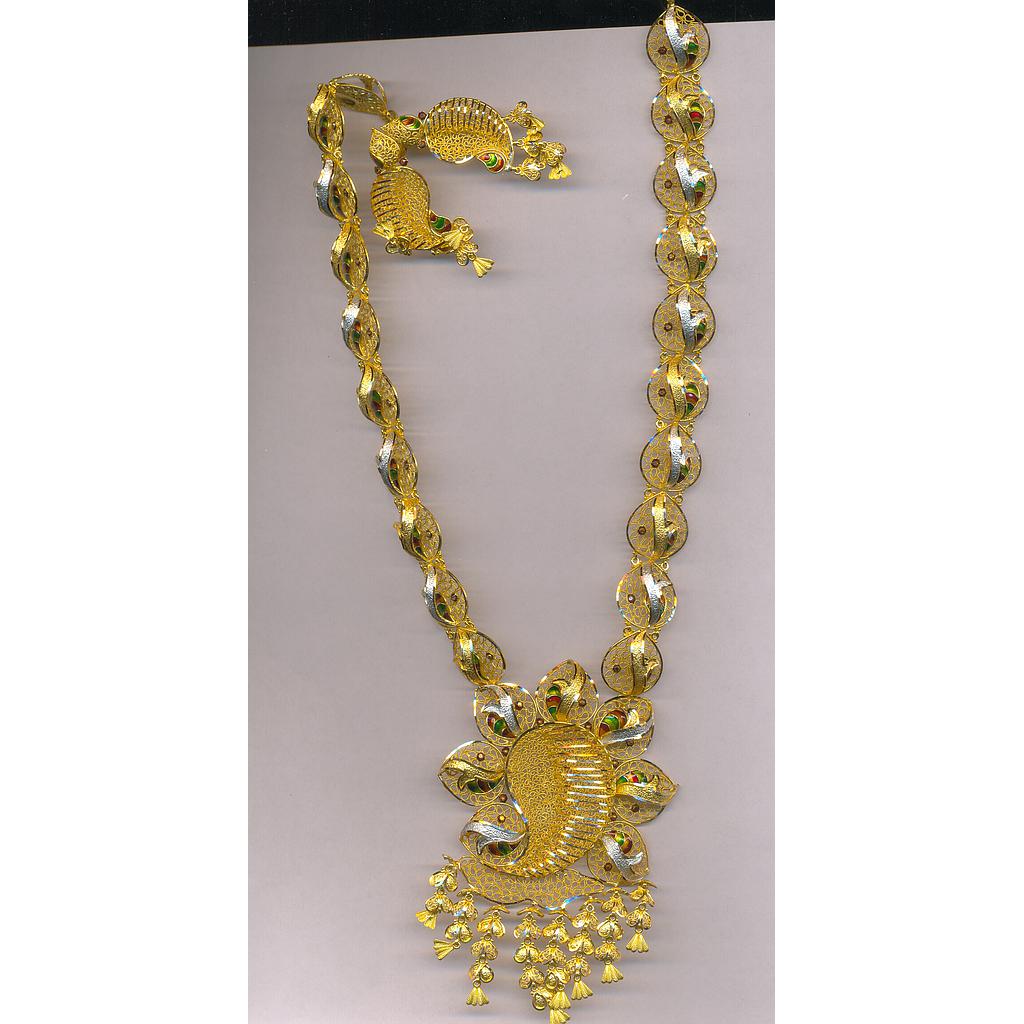 GOLD HALF SET LONG PLAIN EXCLUSIVE