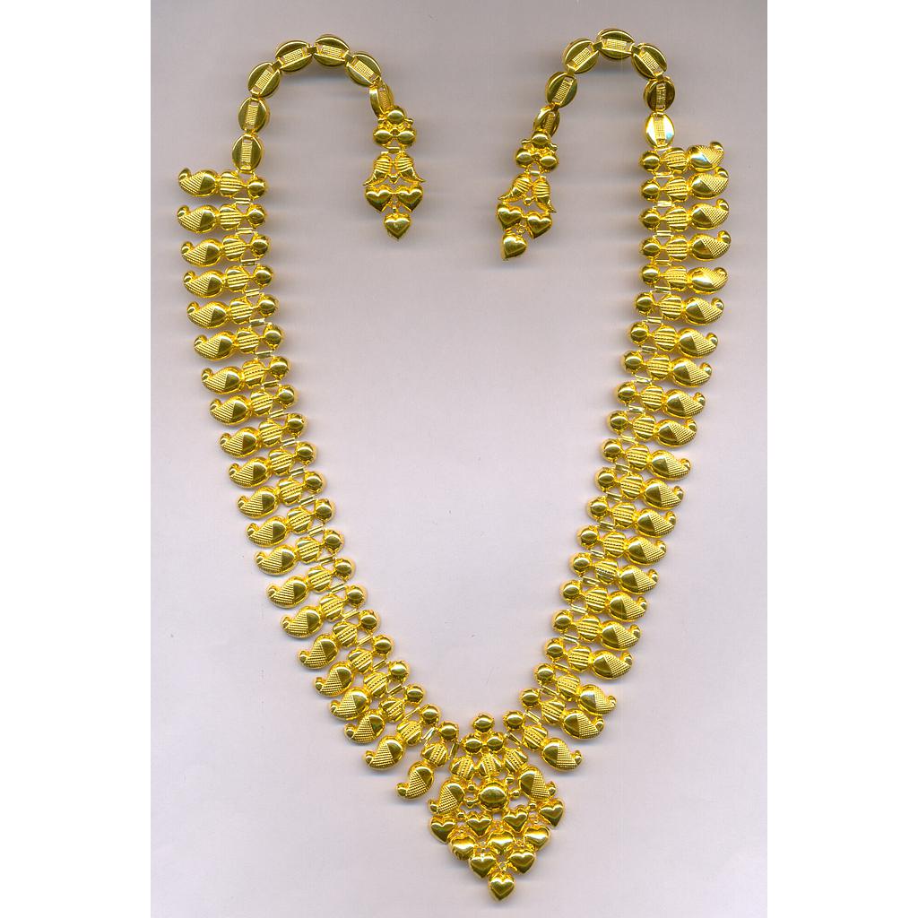 GOLD HALF SET LONG PLAIN EXCLUSIVE
