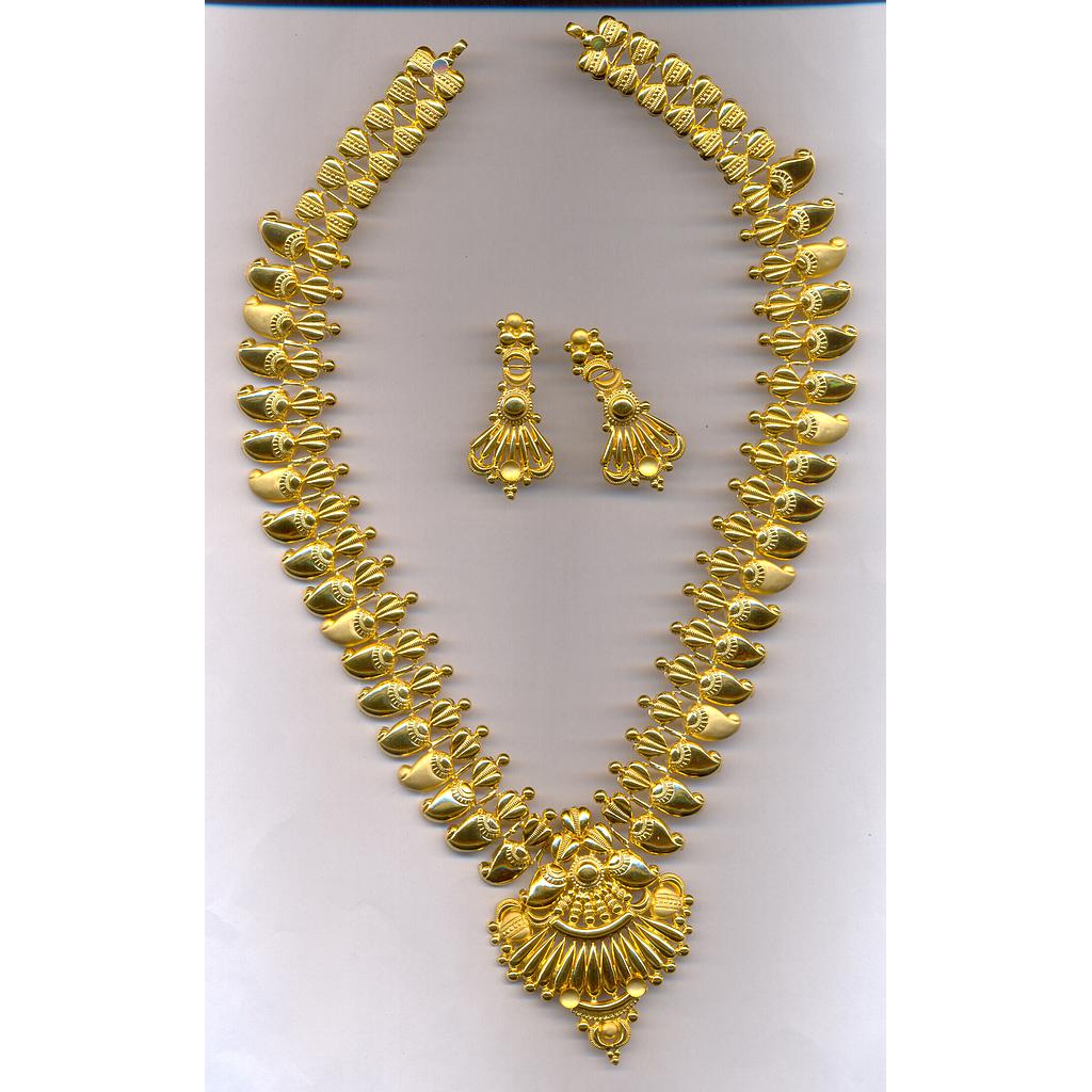 GOLD HALF SET LONG PLAIN EXCLUSIVE