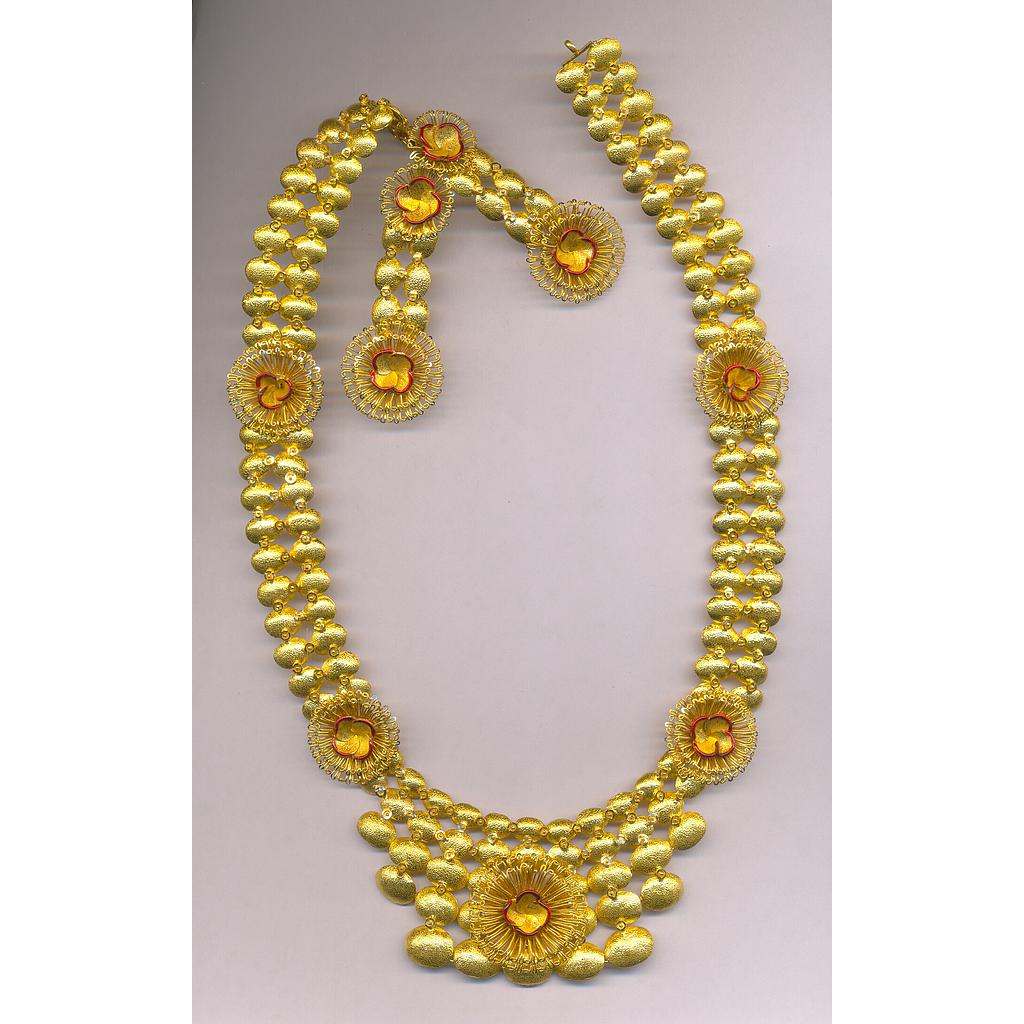GOLD HALF SET LONG PLAIN EXCLUSIVE
