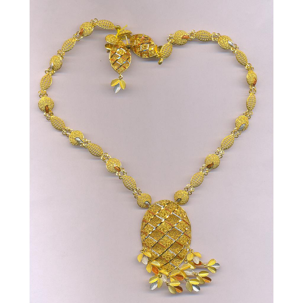 GOLD HALF SET LONG PLAIN EXCLUSIVE