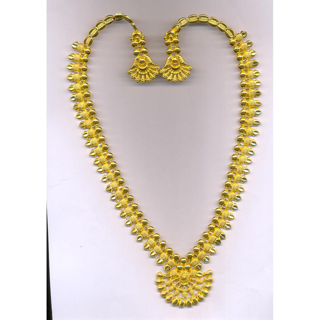 GOLD HALF SET LONG PLAIN EXCLUSIVE
