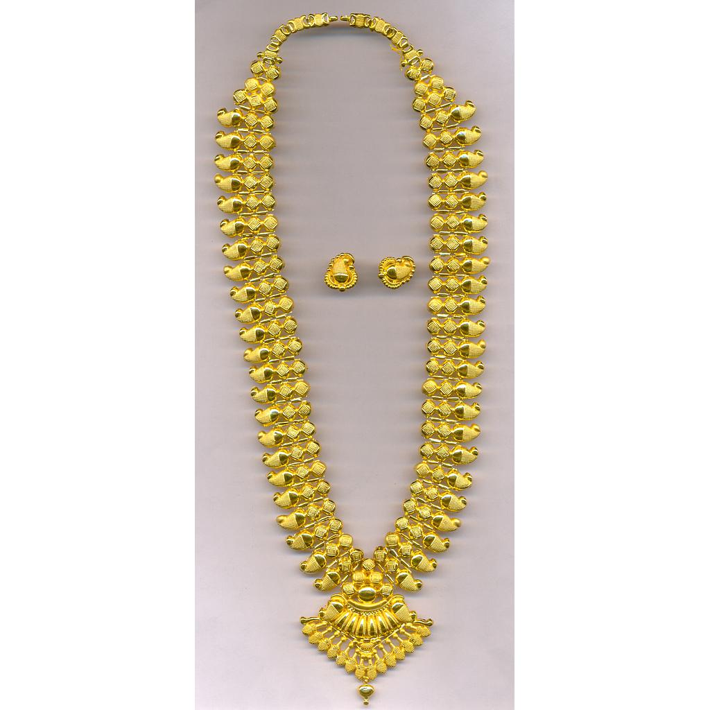 GOLD HALF SET LONG PLAIN EXCLUSIVE