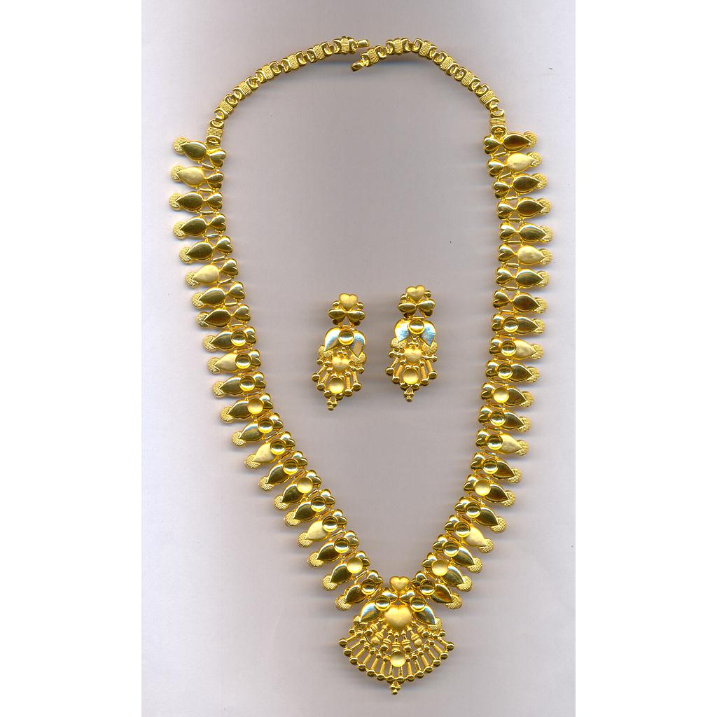 GOLD HALF SET LONG PLAIN EXCLUSIVE