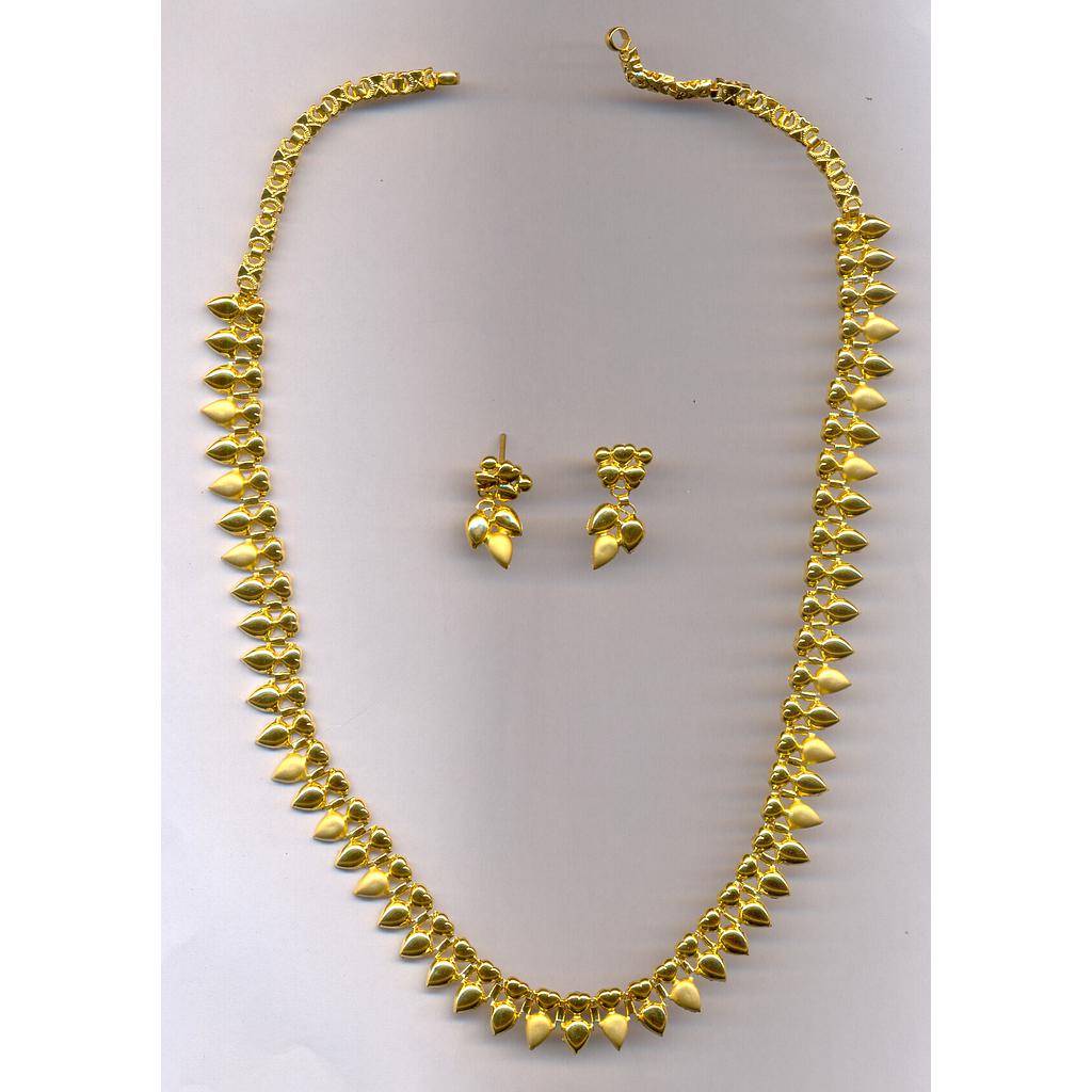 GOLD HALF SET LONG PLAIN EXCLUSIVE