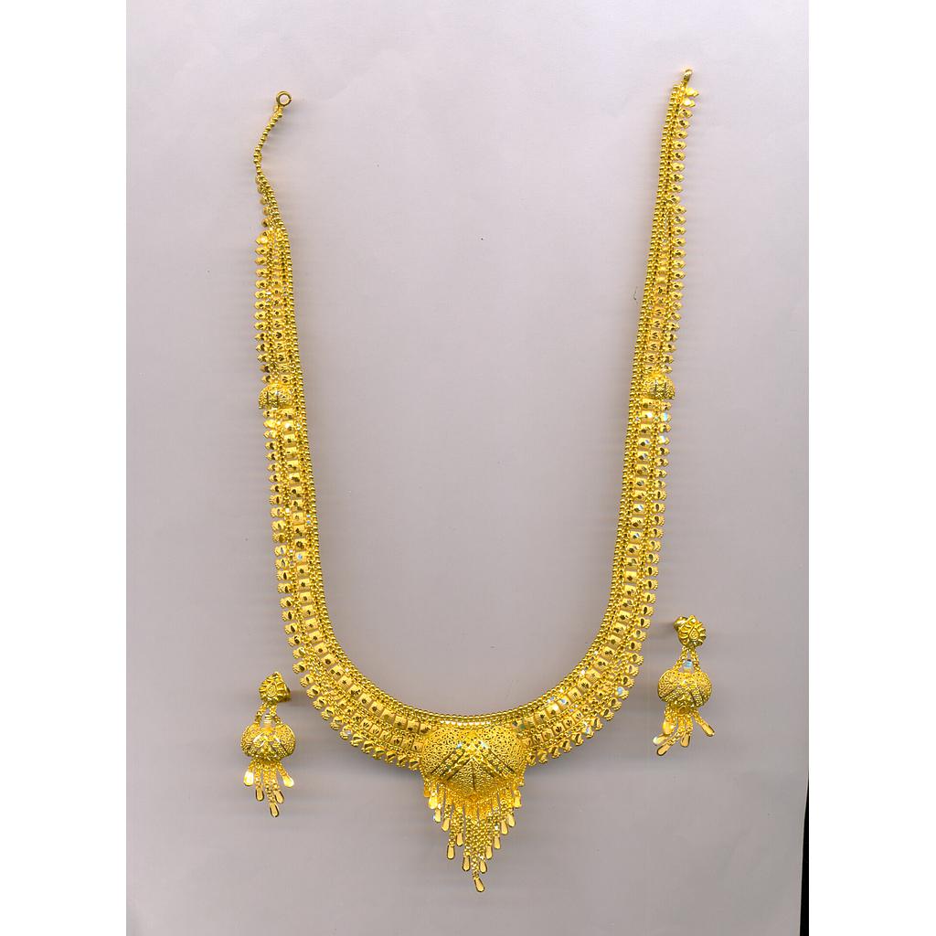 GOLD HALF SET LONG PLAIN FANCY