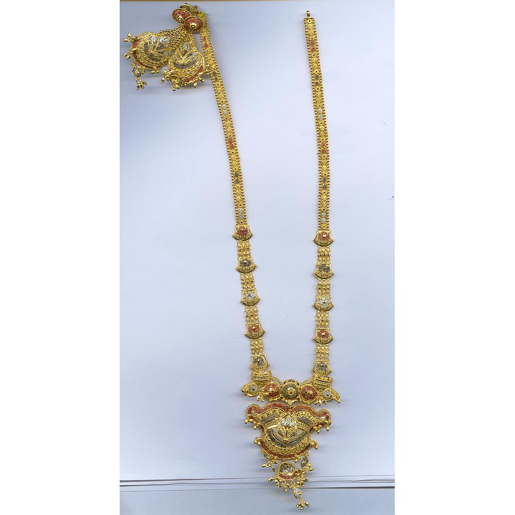 GOLD HALF SET LONG PLAIN FANCY