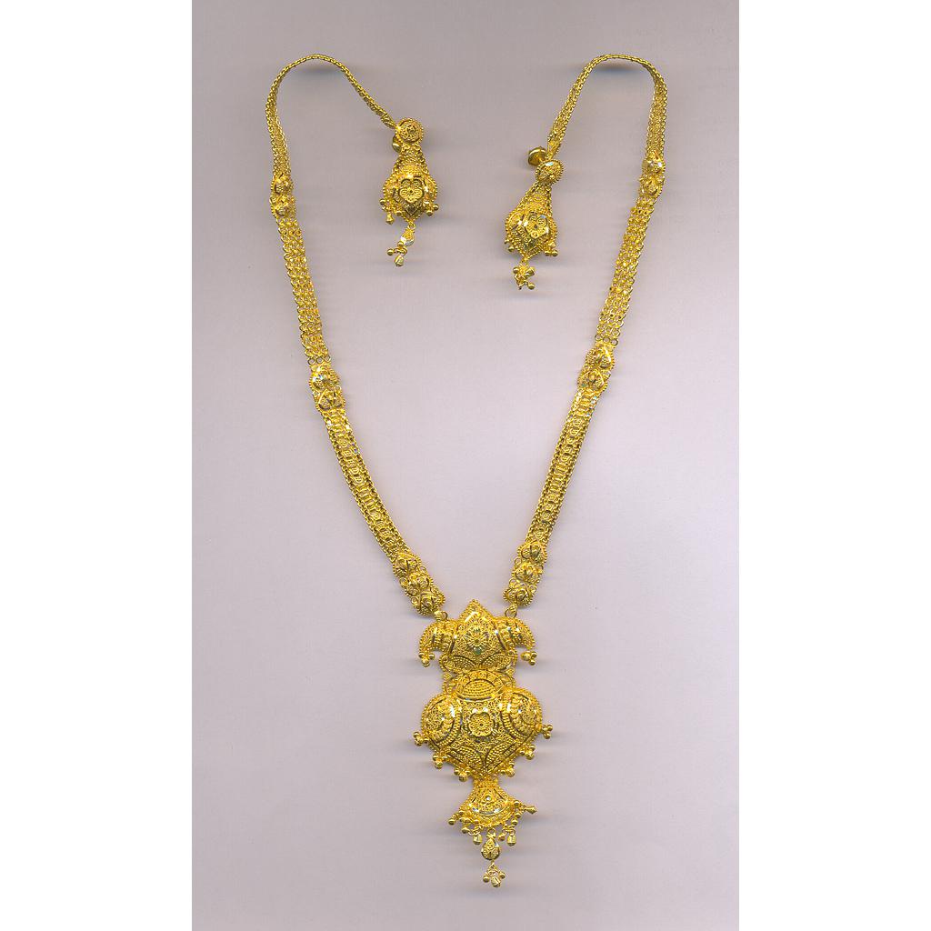 GOLD HALF SET LONG PLAIN FANCY