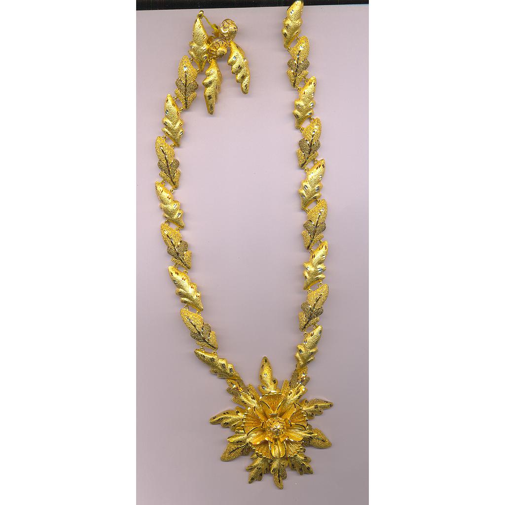 GOLD HALF SET LONG PLAIN FANCY