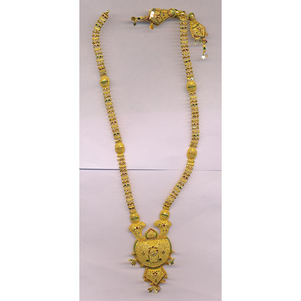 GOLD HALF SET LONG PLAIN FANCY