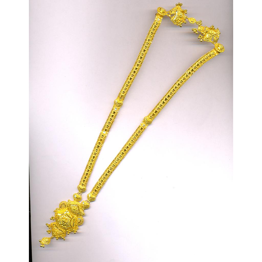 GOLD HALF SET LONG PLAIN FANCY