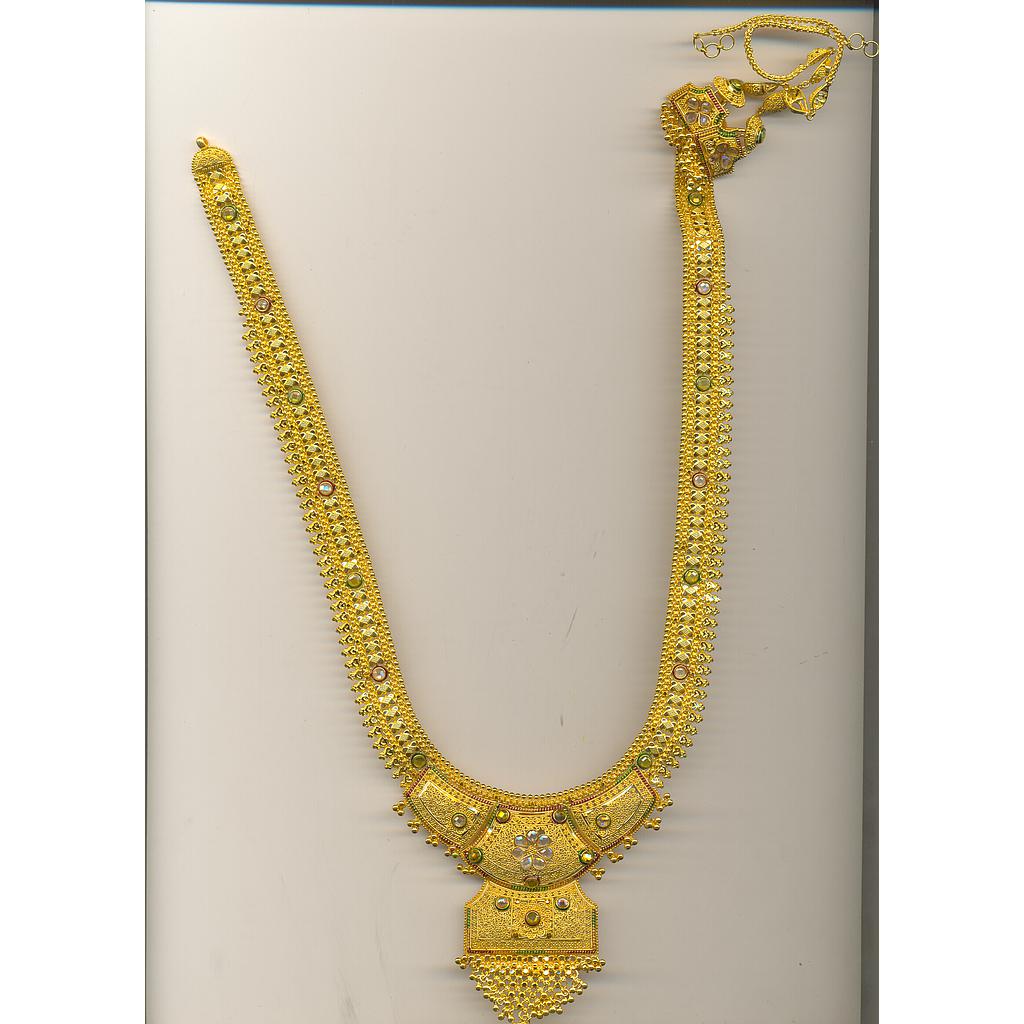 GOLD HALF SET LONG PLAIN FANCY