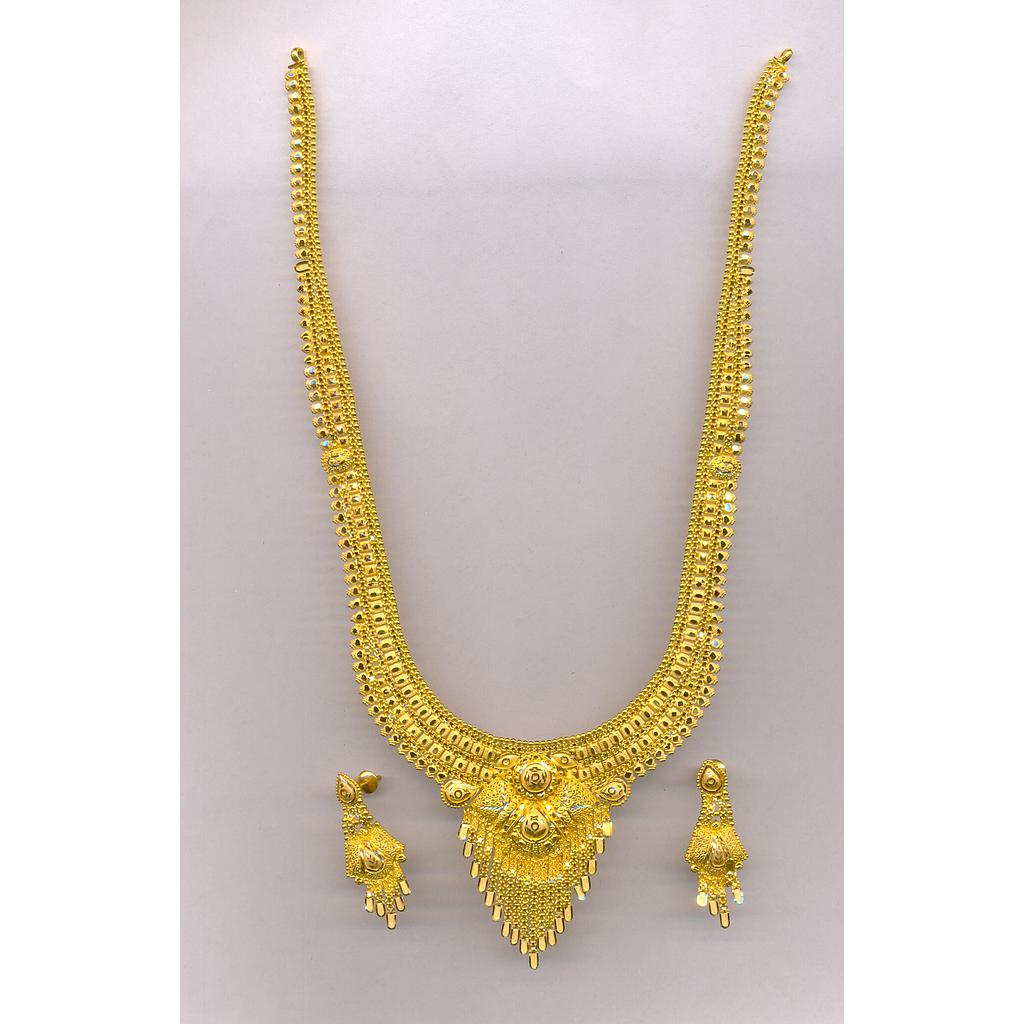 GOLD HALF SET LONG PLAIN FANCY