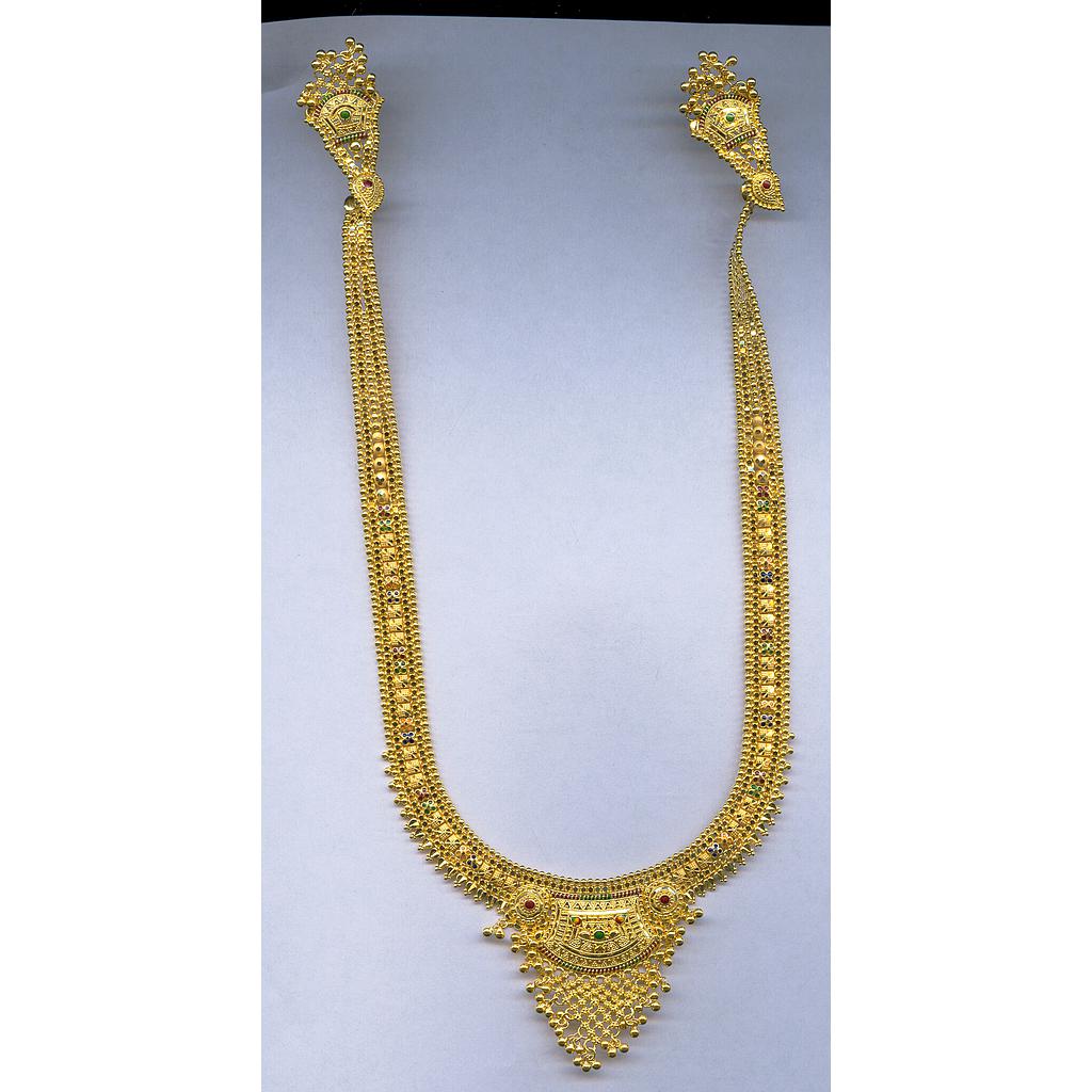 GOLD HALF SET LONG PLAIN FANCY