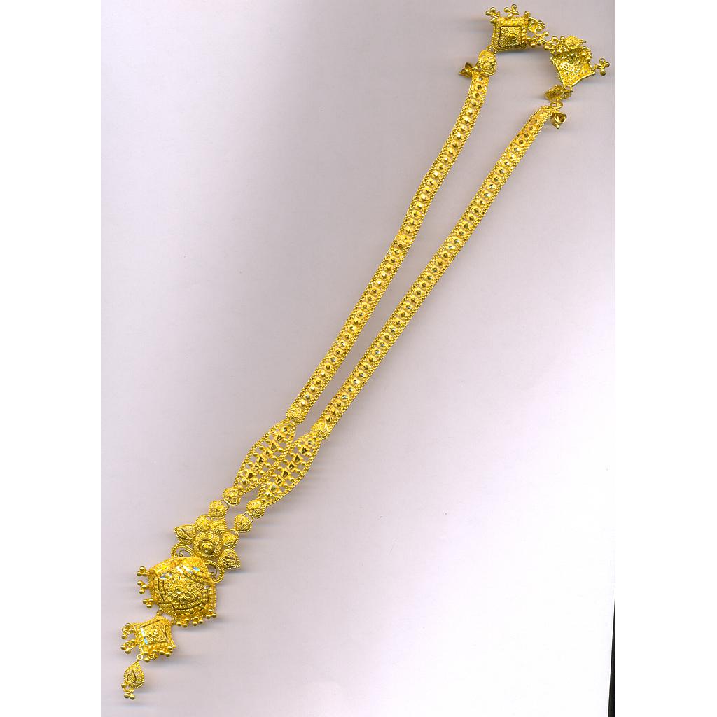 GOLD HALF SET LONG PLAIN FANCY