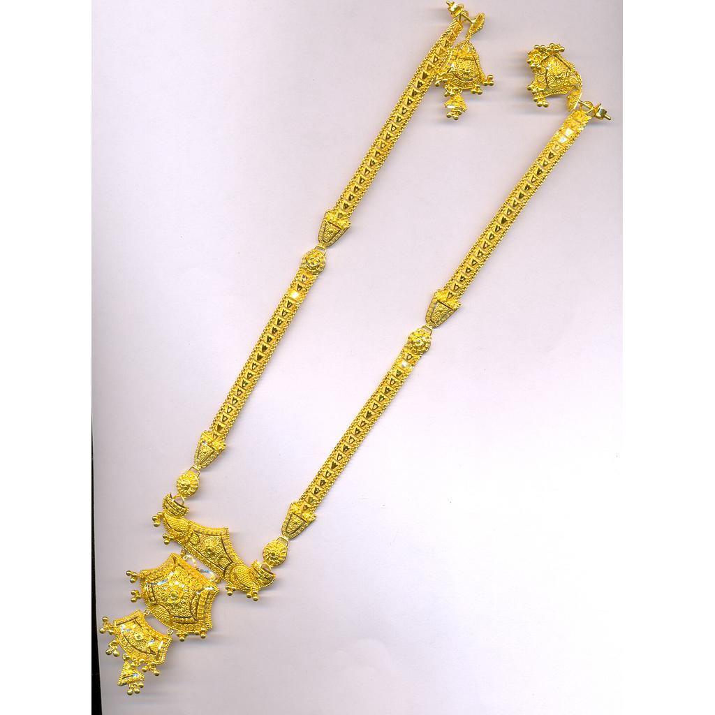 GOLD HALF SET LONG PLAIN FANCY