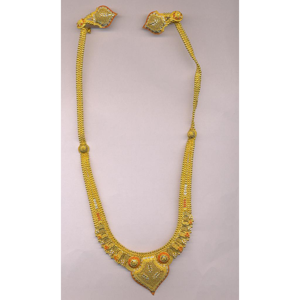 GOLD HALF SET LONG PLAIN FANCY
