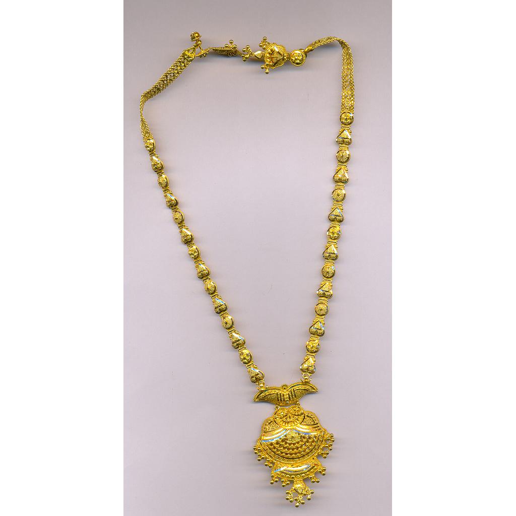 GOLD HALF SET LONG PLAIN FANCY